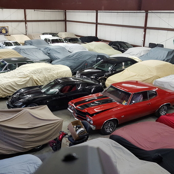 Classic Cars and Motorcycles with Protective Covers - Barry from Worcester, Massachusetts