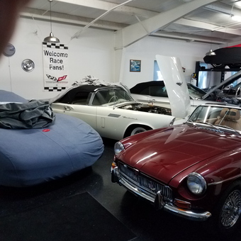 Classic Cars, Car Covers, and Wall Decor in Garage - Ronald Hall from New Smyrna beach, Fl
