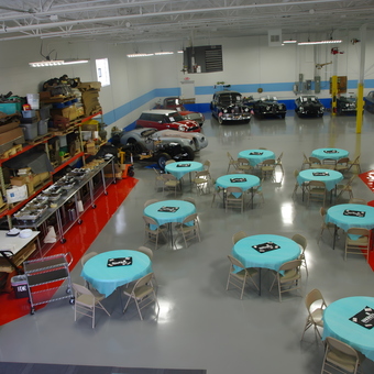 Classic Car Garage with Storage Racks and Tables - Diecuts from Dearborn, Michigan