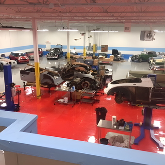 Classic Car Restoration Garage With Lifts and Tools - Diecuts from Dearborn, Michigan