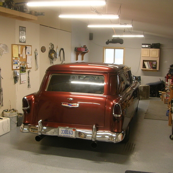 Classic Car Garage with Tools and Wall Decor - Art from Reading, Michigan