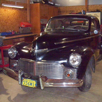 Classic Black Car in Organized Garage - Guy from Fleetwood, Pa