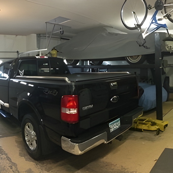 Organized Garage with Truck, Tools, and Lift - Eric from Elko New Market, MN