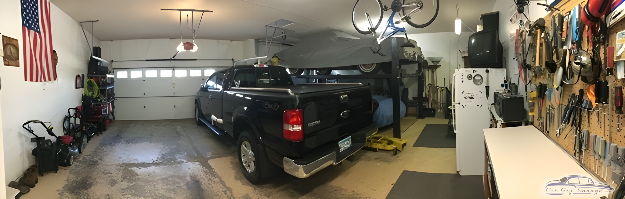 Organized Garage with Truck, Tools, and Lift - Eric from Elko New Market, MN