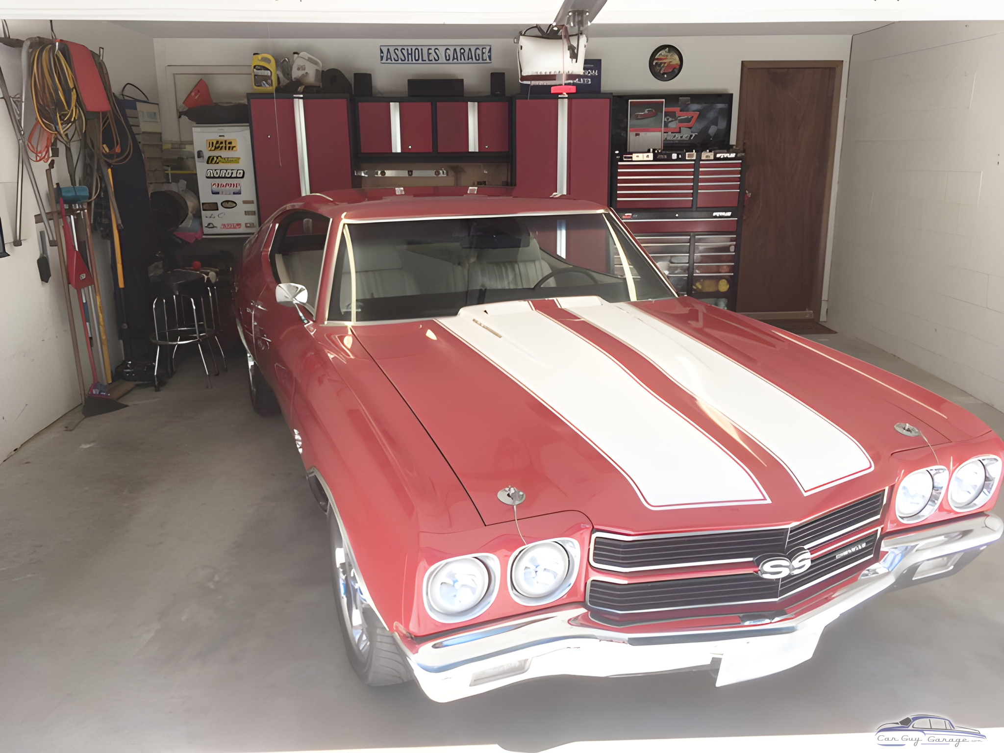 Classic Car in Organized Garage with Cabinets and Tools - Mike from Nelson, British Columbia