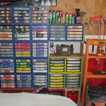 Organized Garage with Parts Storage and Tools - Rodney from Brick, NJ