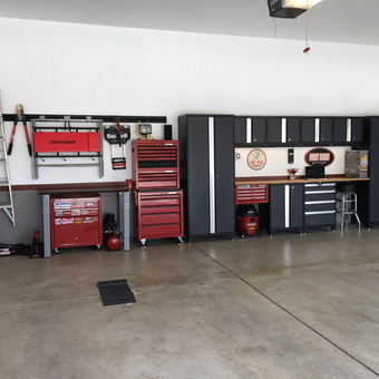 Organized Garage with Cabinets, Tool Chests, and Wall Storage - Pete from Colorado Springs, CO