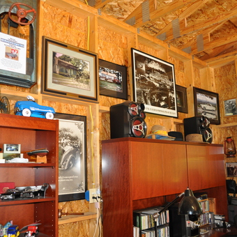 Garage with Diecast Cars, Wall Art, and Collectibles - Mikey