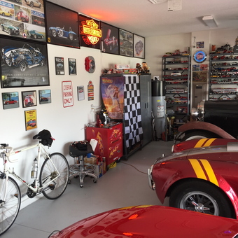 Classic Car Garage with Wall Art and Diecast Shelves - Sandman from Clermont, Florida