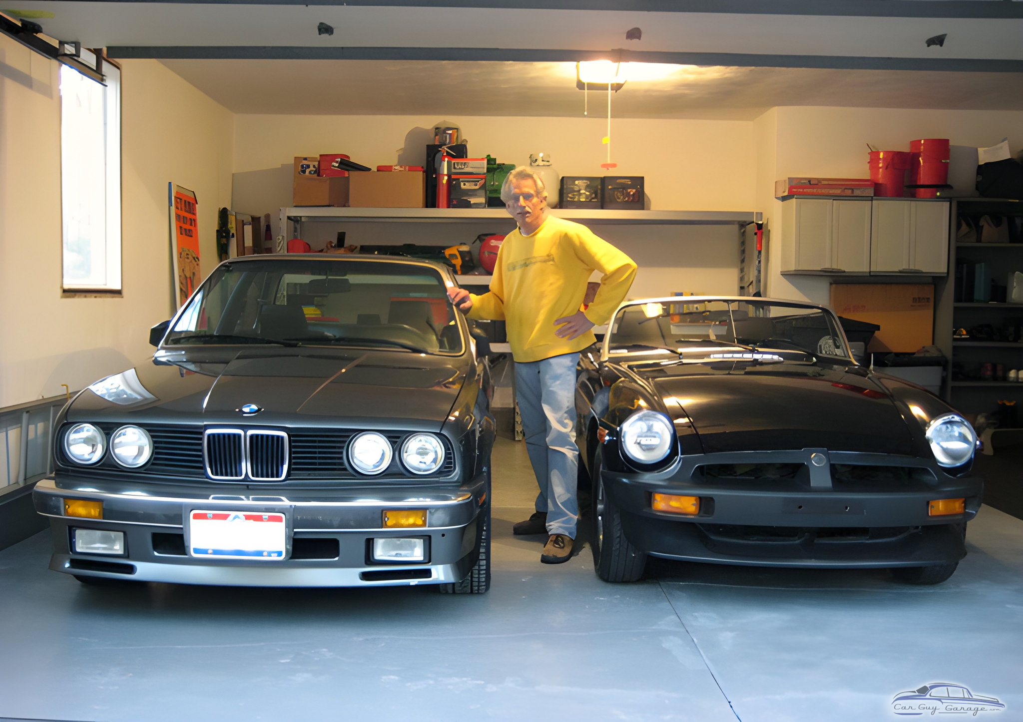Two Classic Cars in Organized Garage - Joe from Cleveland, Ohio