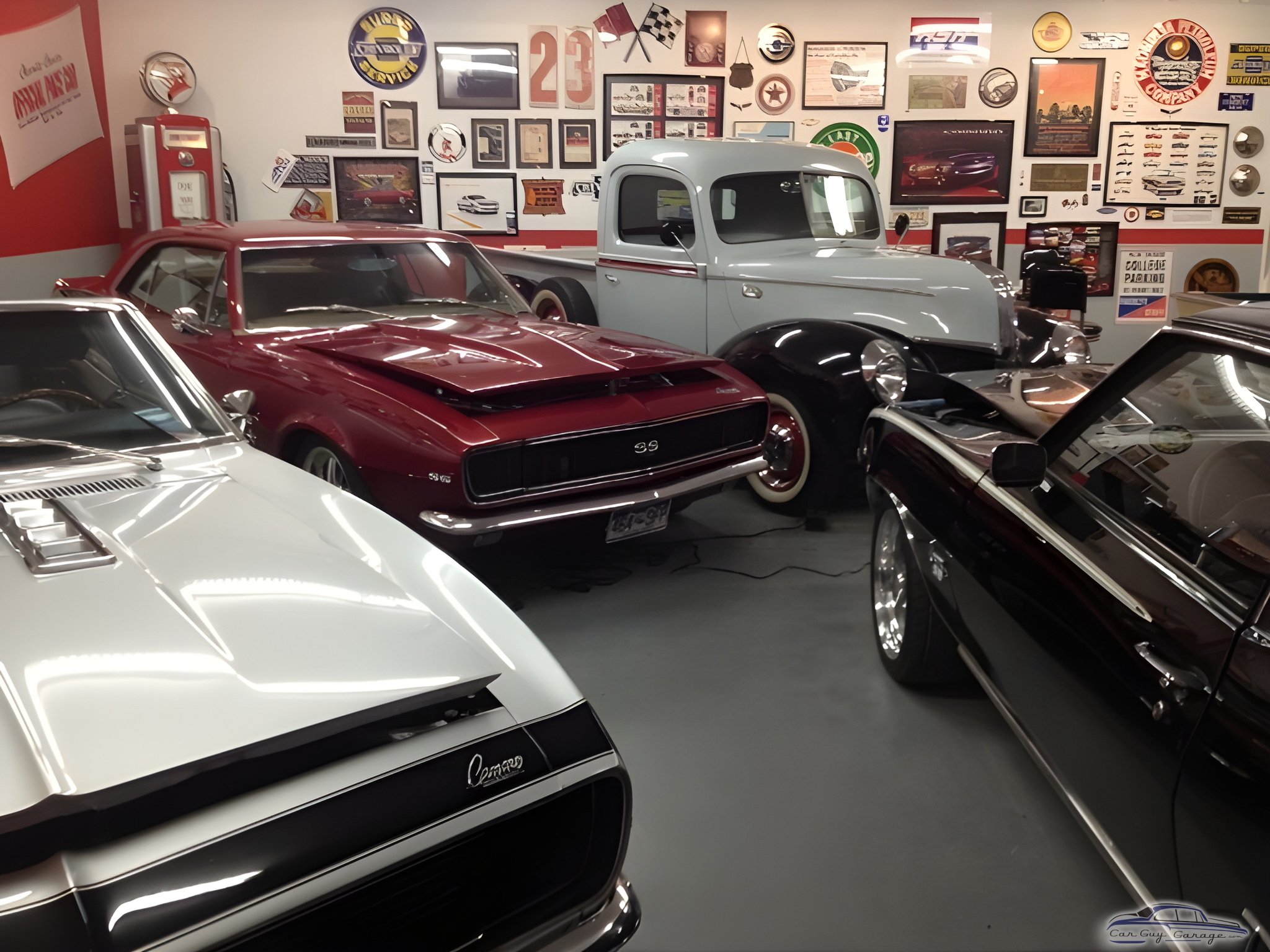 Classic Car Garage with Wall Signs and Gas Pump - Dennis from Longmont, CO