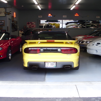 Showroom Garage with Sports Cars and Neon Signs - daytonajim from Balsam Lake, WI