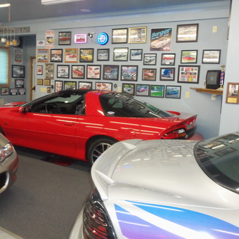 Classic Camaro Garage with Wall Art and Neon Signs - daytonajim from Balsam Lake, WI