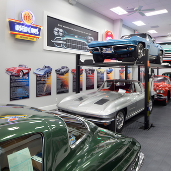 Classic Car Garage with Vehicle Lifts and Neon Signs - Dave from Longwood, FL