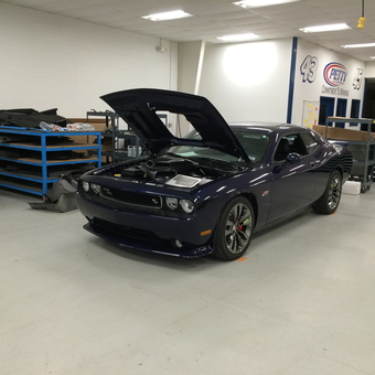 Dodge Challenger in Organized Garage with Storage Racks - Kilrblu from Jackson, MI
