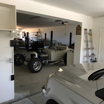 Classic Car Garage with Ladders and Storage - Anthony Natoli from Agua Dulce, California