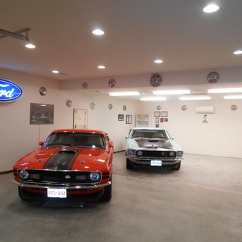 Classic Ford Muscle Cars and Neon Sign Display - Jason from West Friendship, Maryland