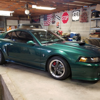 Classic Mustang in Decorated Garage with Signs and Shelves - Matt mccartan from COLORADO SPGS, Colorado