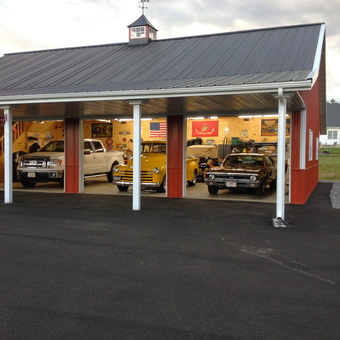 Classic Car Garage with Wall Decor and Signage - Robert from Fredericksburg, Va