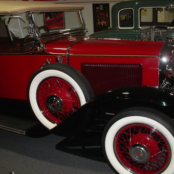 Classic red vintage car with whitewall tires - brian saylor from South Lyon, MI