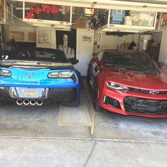 Organized Garage with Corvette and Camaro - Robert from Fremont, CA
