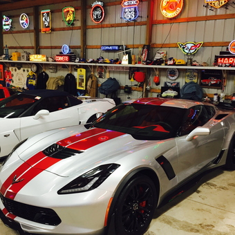 Corvette Garage with Neon Signs and Decor - Jeff from Canal Winchester, Ohio