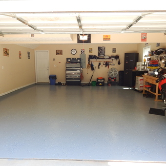 Organized Garage With Motorcycle, Tool Chests, Cabinets - Big Chris from Hampton, GEORGIA
