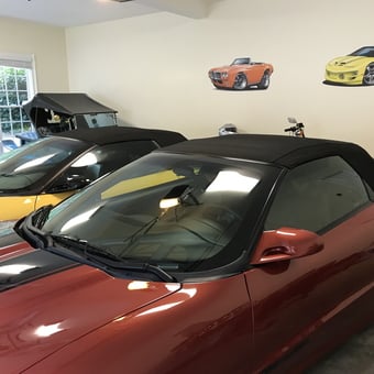 Garage with Convertibles and Car Wall Decals - Chris from McDonough, GA