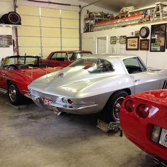 Classic Corvette Garage With Wall Decor and Tools - Dave from Greenwood, Mo