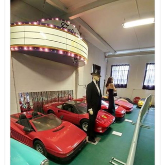Miniature Red Sports Cars and Mannequins Display - John Cerrito from Hauppauge, New York