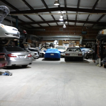 Spacious garage with car lifts, tools, and classic cars - Gearheadgarage from Dripping Springs, TX
