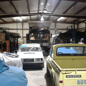 Classic Cars, Mazda Truck, and Car Lifts in Garage - Gearheadgarage from Dripping Springs, TX