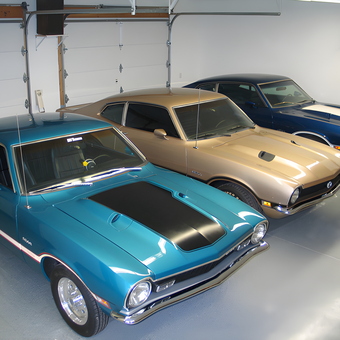 Classic Muscle Cars in Clean Garage with Epoxy Floor - Joe from New Hope, MN