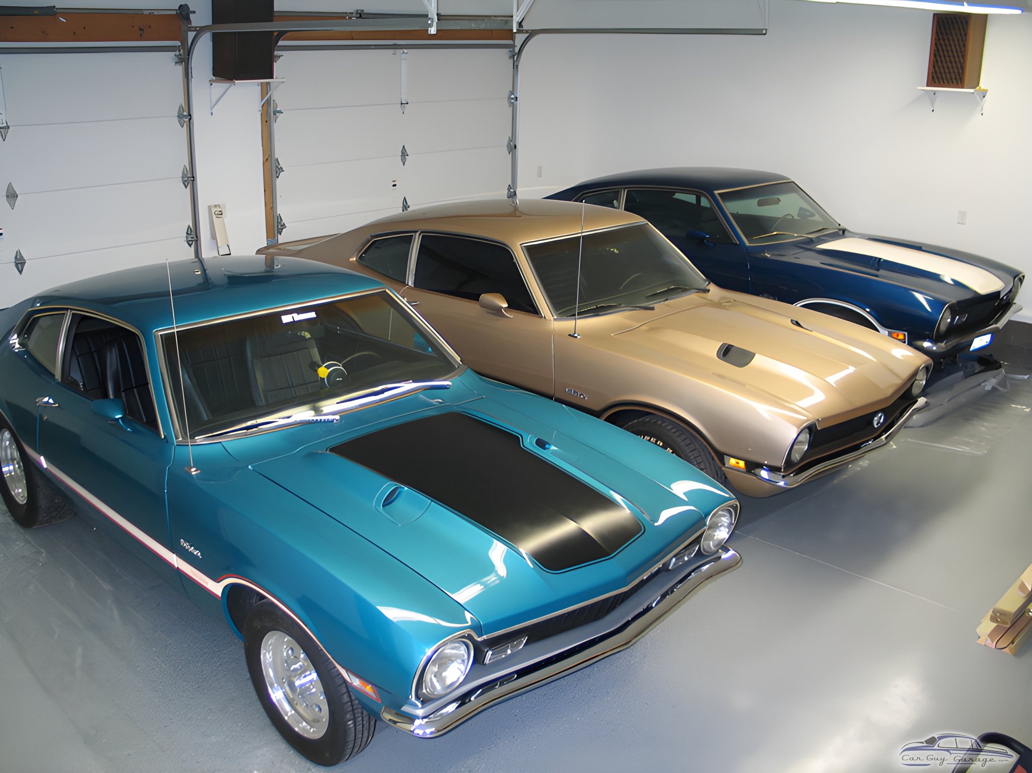 Classic Muscle Cars in Clean Garage with Epoxy Floor - Joe from New Hope, MN