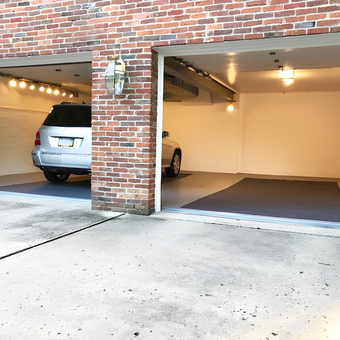 Clean Three Car Garage with Lighting and Floor Mats - Bob from Clairton, PA