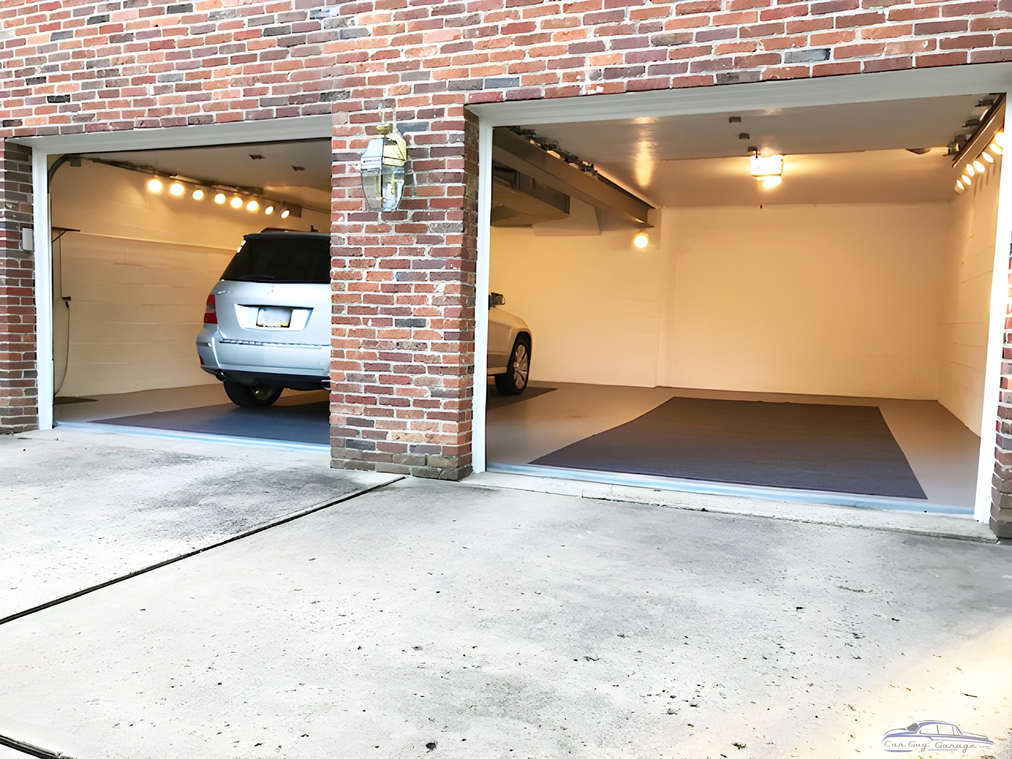 Clean Three Car Garage with Lighting and Floor Mats - Bob from Clairton, PA