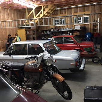 Classic Cars and Motorcycle in Spacious Garage - SC 3 Car from Hartsville, S. Carolina