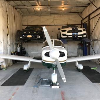 Garage with Car Lifts and Airplane Storage - Rodney from East Hampton, NY