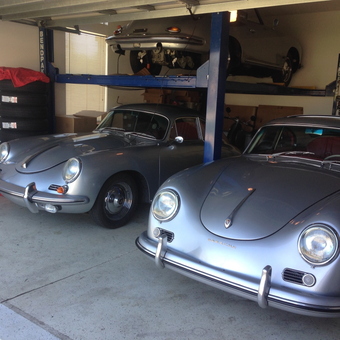 Classic Porsche Garage with Car Lift and Tools - 356 from Jacksonville, Florida