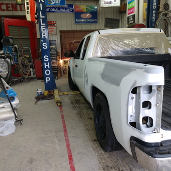 Auto Body Shop with Lift, Tools, and Truck - Killer's Shop from Benson, MN