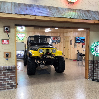Classic Jeep, Neon Signs, and Garage Decor - Steve from Shoreview, MN