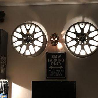 BMW Wheel Wall Decor and Parking Sign - Dave from Guelph, Ontario