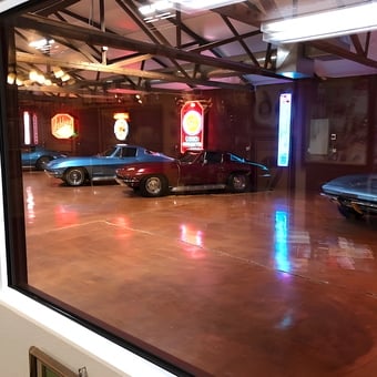 Classic Cars and Vintage Neon Signs in Spacious Garage - Bob
