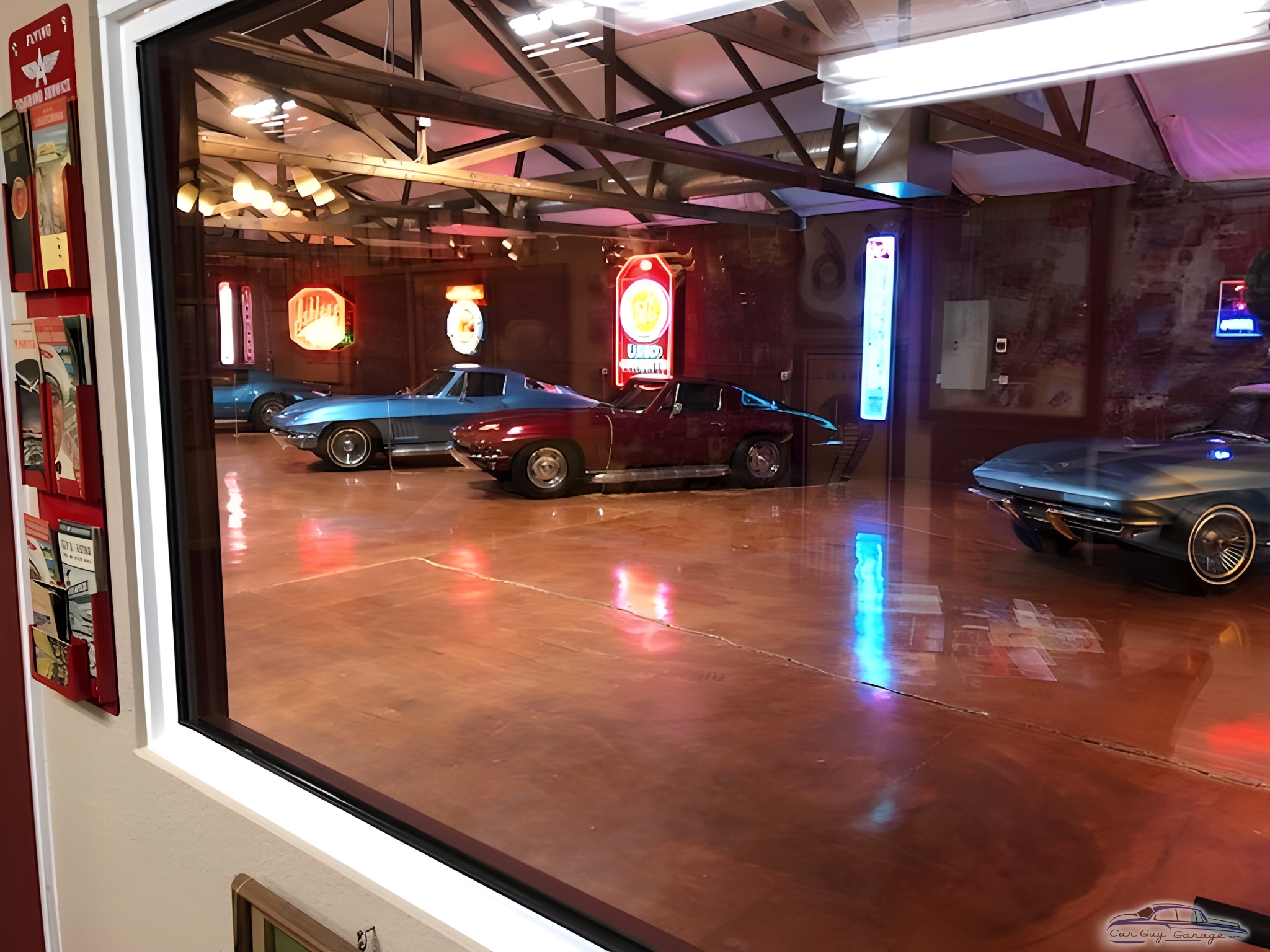 Classic Cars and Vintage Neon Signs in Spacious Garage - Bob