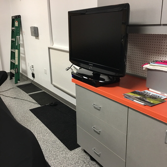 Garage TV, Storage Cabinets, and Ladder - William m from New Orleans, La