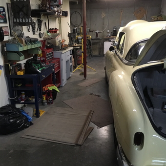 Classic Car Garage with Tool Storage and Workbenches - Oilslickwillie from Linn, Missouri