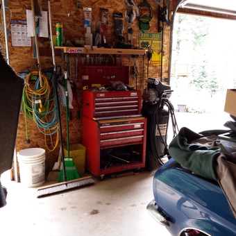 Organized Garage with Tool Chest and Air Compressor - bigjim_mustang from Sweet Home, Oregon