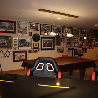 Racing Decor, Billiards Clock, Sports Seating - Rob W from Brooklyn, WI