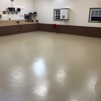 Organized Garage With Epoxy Floor and Wall Cabinets - Johnnycat from Altona, New York