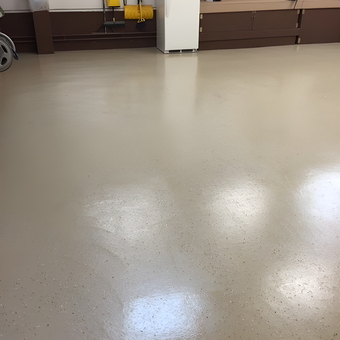 Epoxy Coated Garage Floor with Storage Cabinets - Johnnycat from Altona, New York